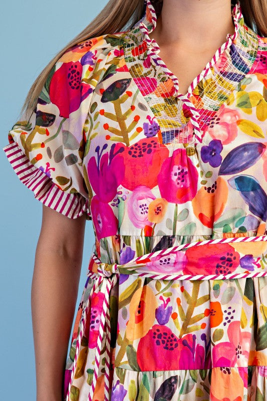 Floral midi dress