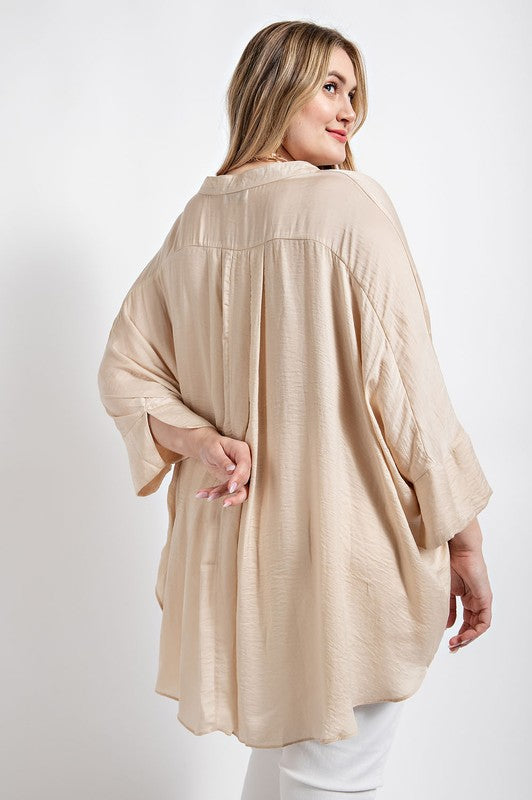Champagne silky Gigio top