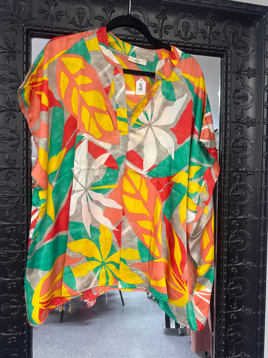 Oversized slinky entro top