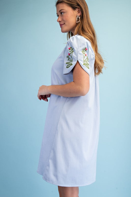 Floral embroidered dress