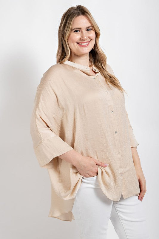 Champagne silky Gigio top