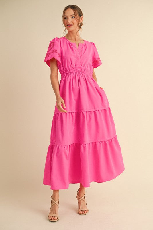 Hot pink jodifil dress