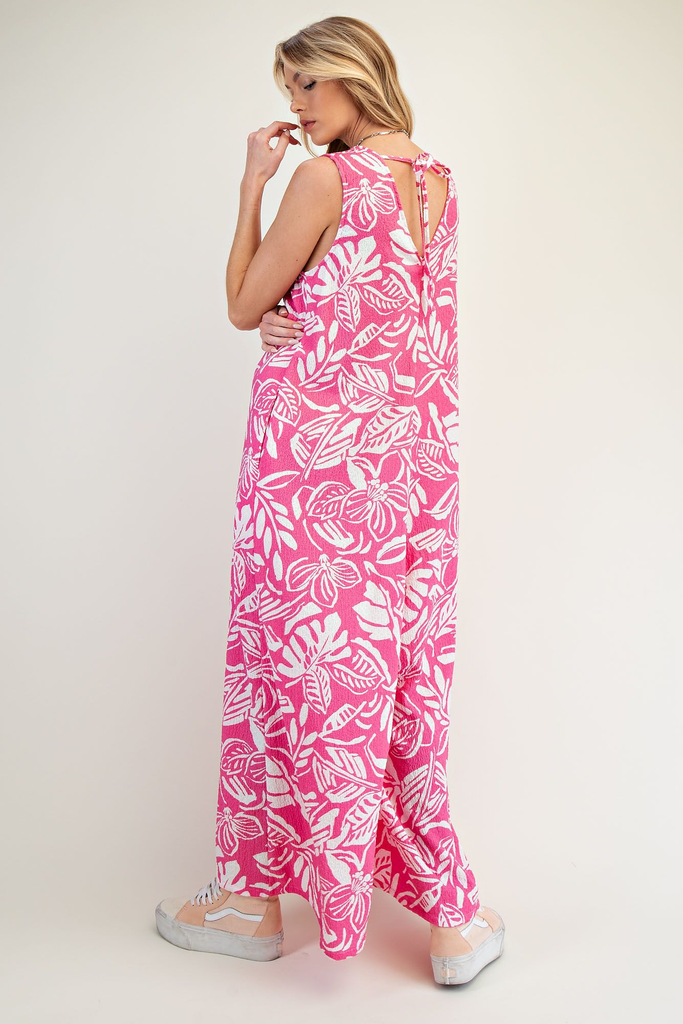 Malibu pink easel romper