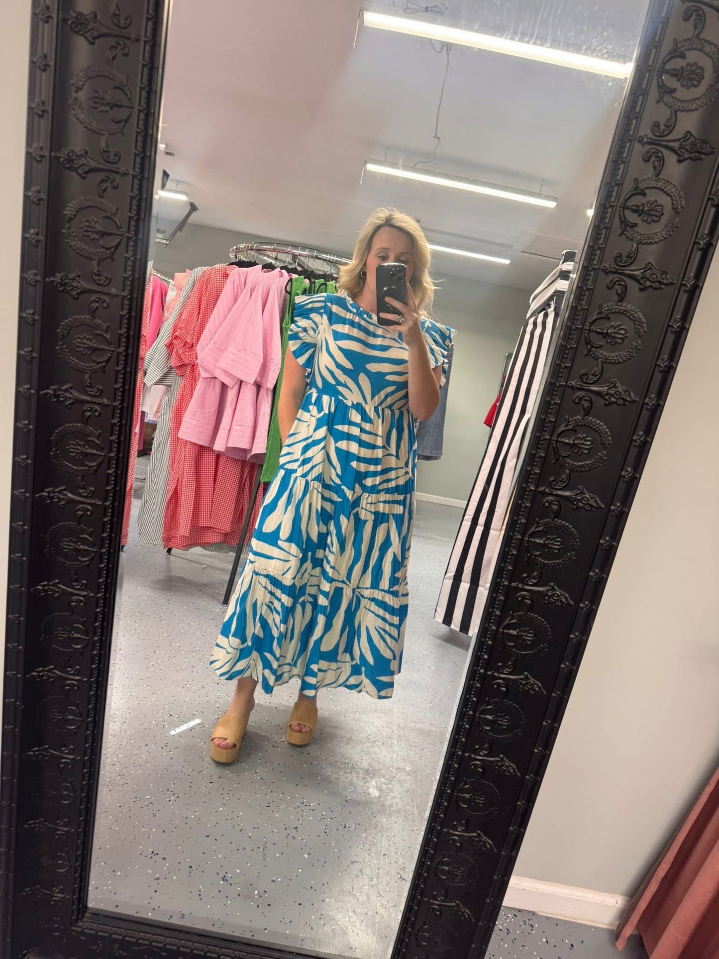 Blue jodifil dress