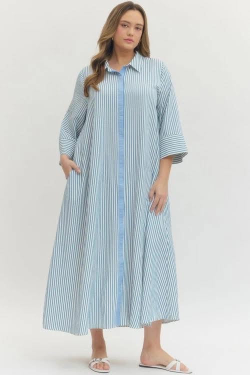 Stripe entro dress